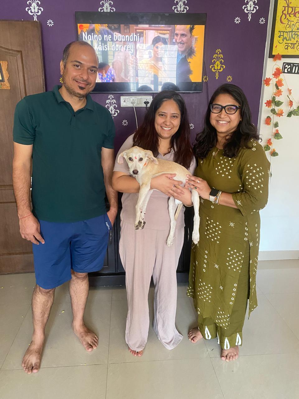 Burfi with their forever family