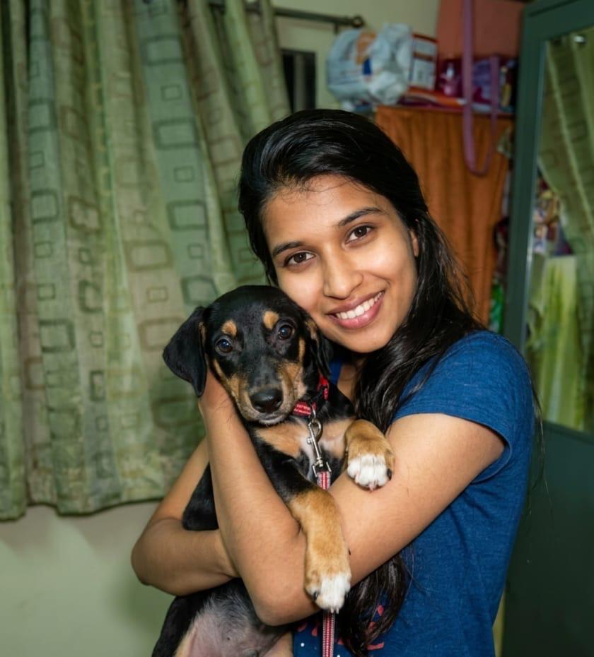 Bela with their forever family